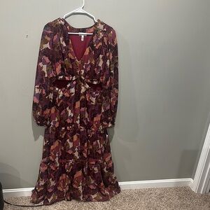NEW Elegant Multicolor Floral Dress size XL
